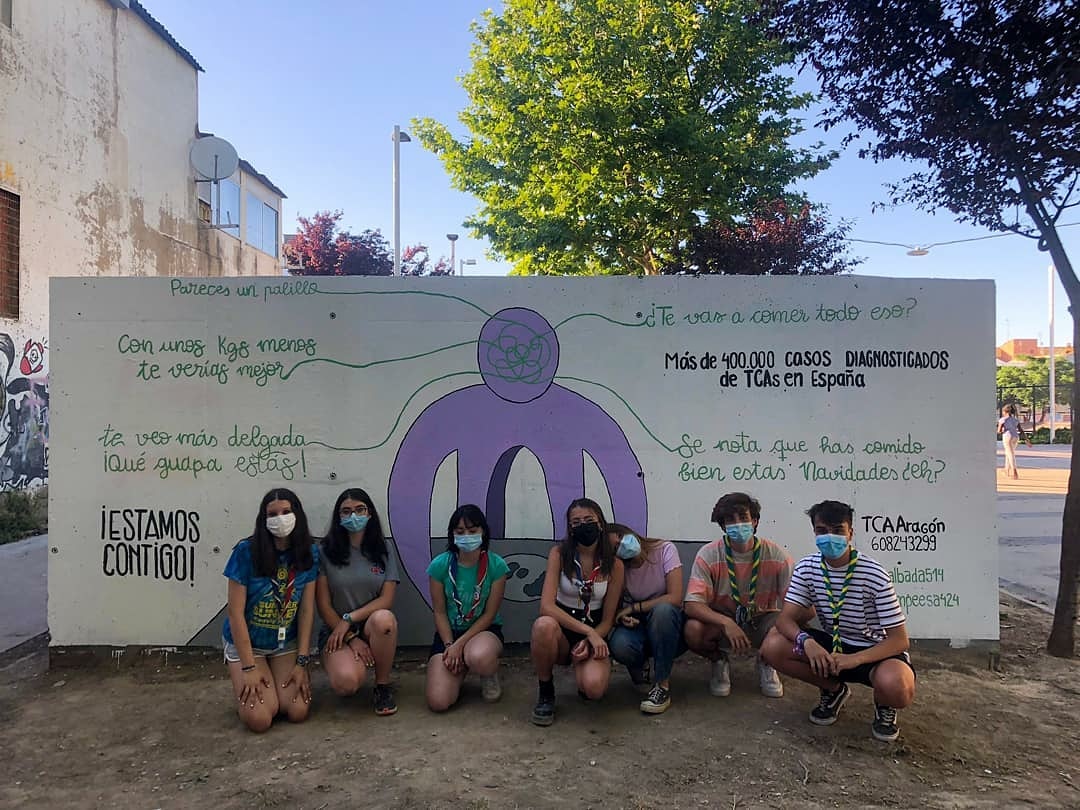 Murales que hablan de TCA Asociación TCA Aragón